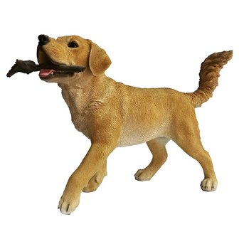 hond Labrador retriever met stok (Merk: Esschert design)