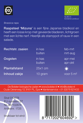 Raapsteel 'Mizuna'